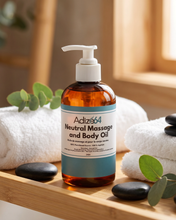 Load image into Gallery viewer, Adize64 Neutral Massage and Body Oil for sensitive skin that needs nourishment without fragrance or grease.