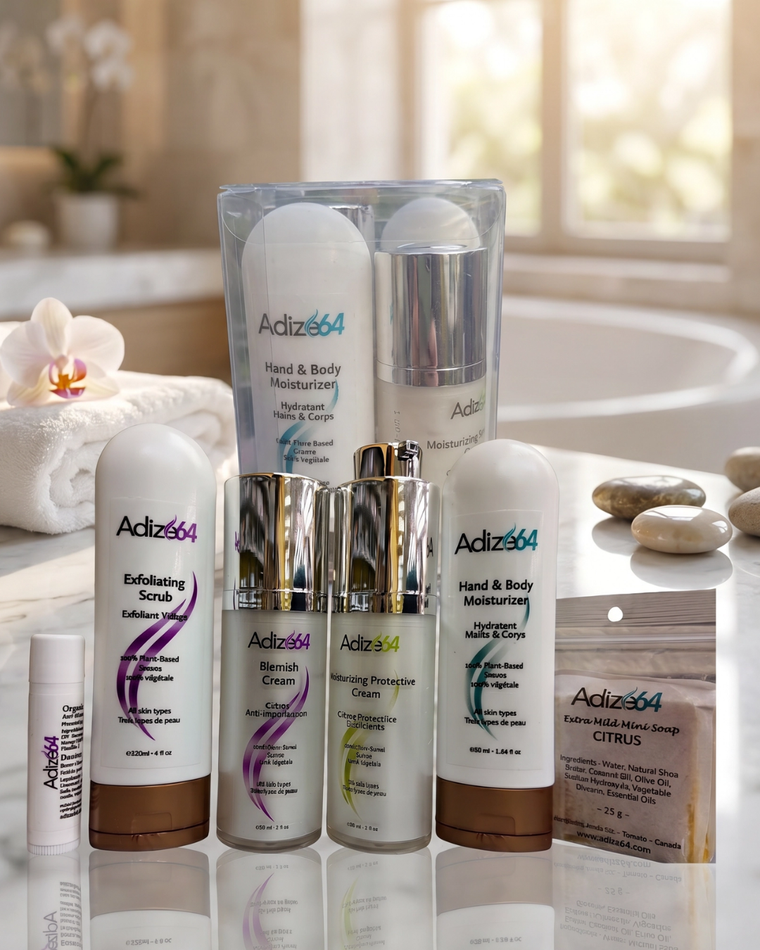 Adize64 Travel Kit (SALE) your complete skincare routine wherever life