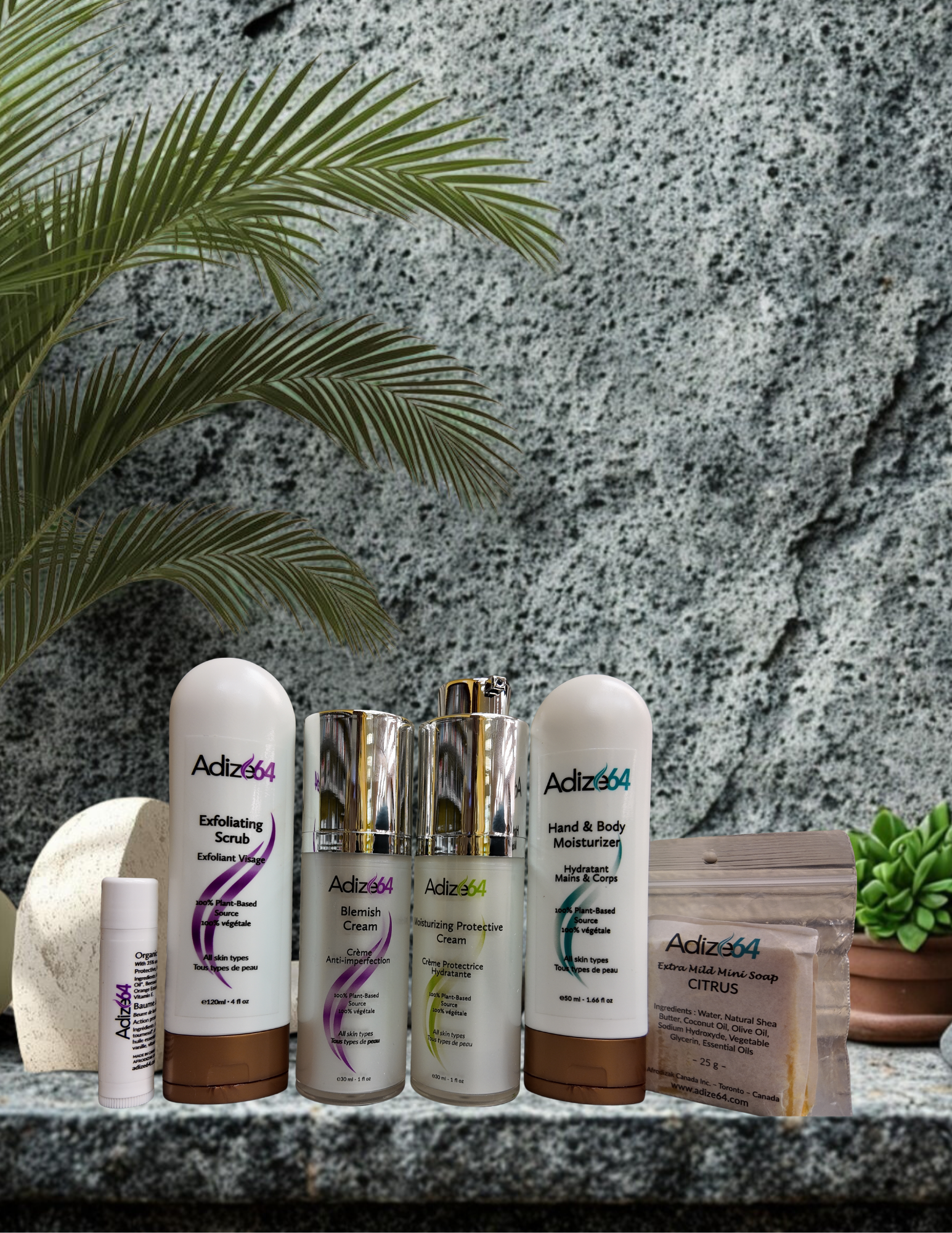 Adize64 Travel Kit (SALE) your complete skincare routine wherever life